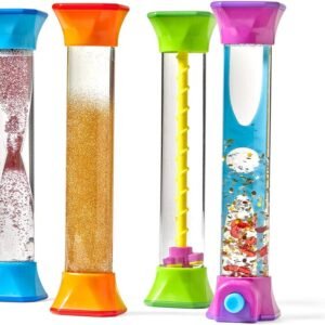 hand2mind Tubos sensoriales para ansiedad, juguetes calmantes para niños, juguetes de terapia ocupacional, terapia de juego, juguete para aliviar el estrés, artículos de comodidad para la ansiedad